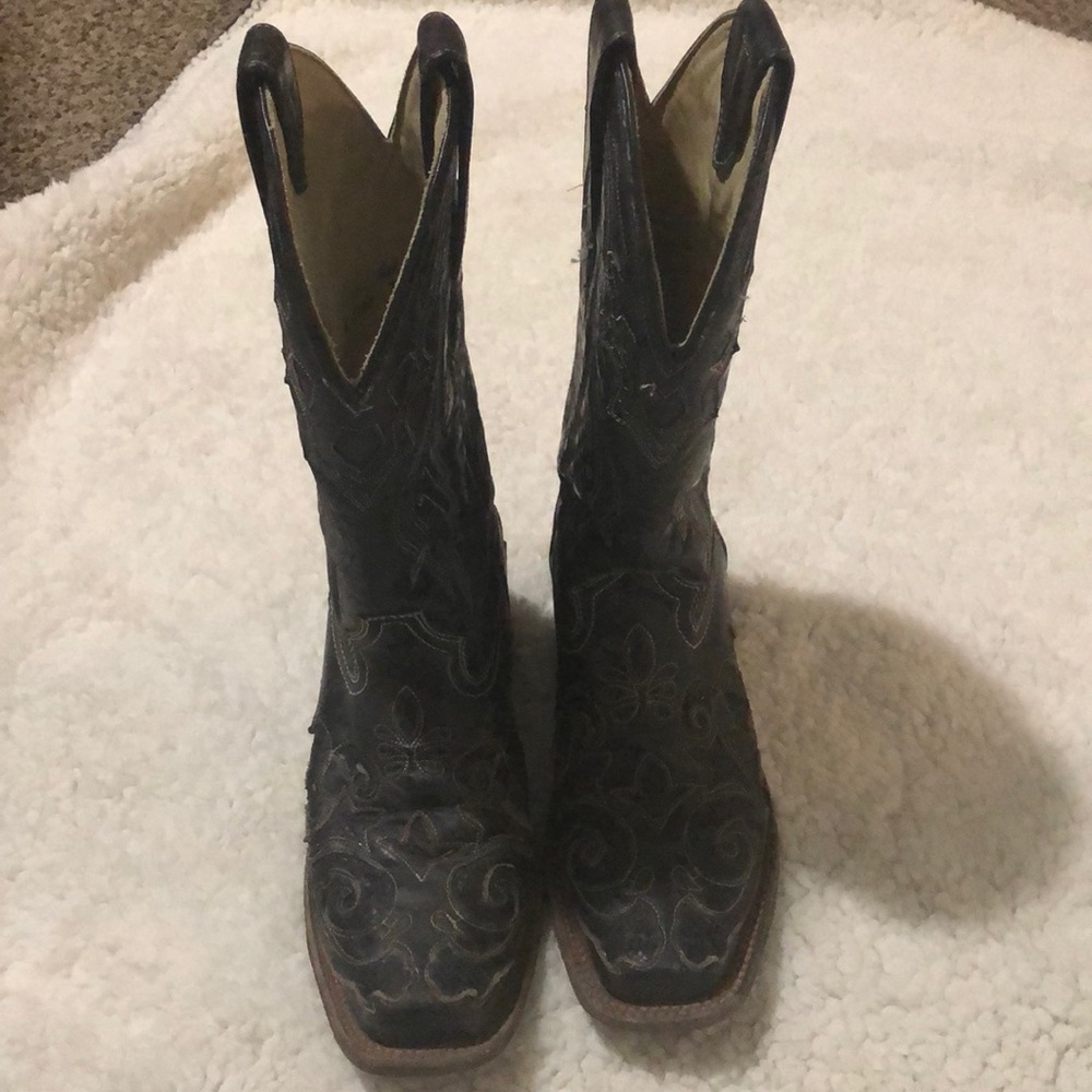 Corral Black python inlay Boots